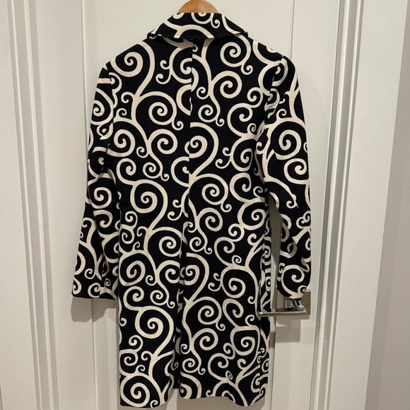 J. McLaughlin Casual black & white blazer minimalist monochrome size 4 - Picture 5 of 7